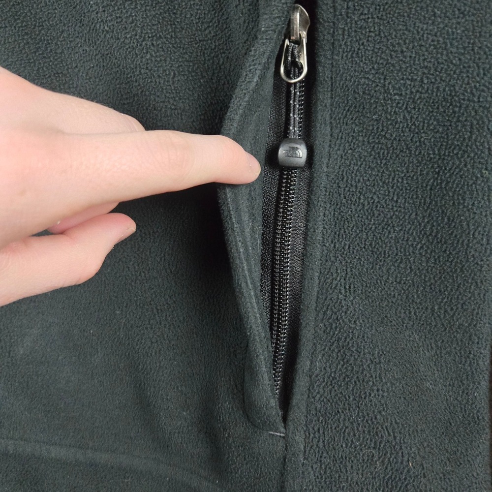 The North Face Windwall Fleece Jacket Womens Large Black Full Zip Outdoor - Picture 4 of 16